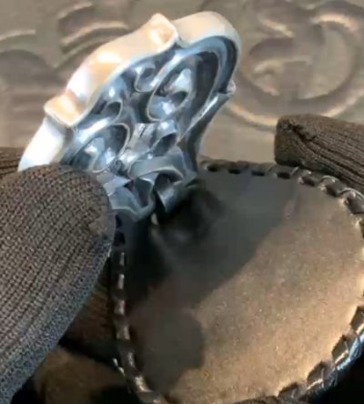 画像10: Leather Backed Arabesque Key Holder