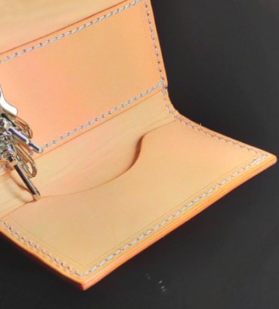画像4: Saddle Leather Key Case [Natural]