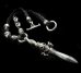 画像1: Skull On Dagger With 2Bolo Neck 4Skulls Braid Leather Necklace (1)
