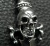 画像13: Skull On Dagger With 2Bolo Neck 4Skulls Braid Leather Necklace