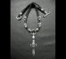 画像2: Skull On Dagger With 2Bolo Neck 4Skulls Braid Leather Necklace (2)