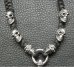 画像4: Skull On Dagger With 2Bolo Neck 4Skulls Braid Leather Necklace