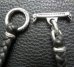 画像2: Braid Leather Necklace With C-ring (2)