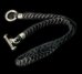 画像1: Braid Leather Necklace With C-ring (1)