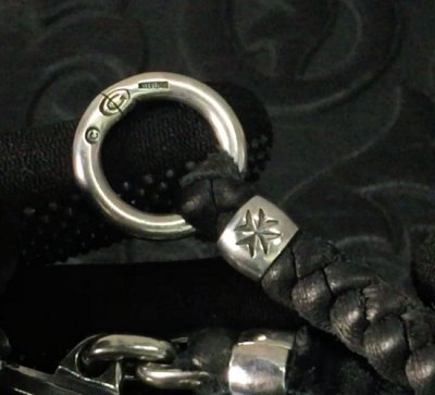 画像4: Braid Leather Necklace With C-ring