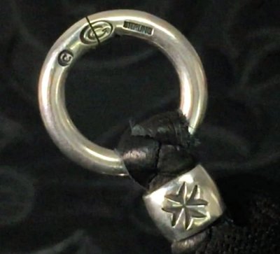 画像3: Braid Leather Necklace With C-ring