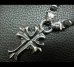 画像7: Quarter grooved cross with Quarter 2bulldogs braid leather necklace