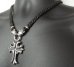 画像13: Quarter grooved cross with Quarter 2bulldogs braid leather necklace