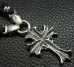 画像6: Quarter grooved cross with Quarter 2bulldogs braid leather necklace