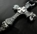 画像9: Half Hammer Cross With 2Skull & Double Face Dagger Necklace