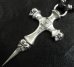 画像6: Half Hammer Cross With 2Skull & Double Face Dagger Necklace