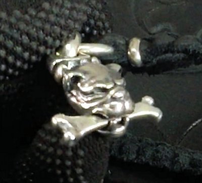 画像2: Half Old Bulldog With Bone braid Leather Necklace