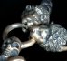 画像7: 3Skull On Plain Grooved Cross With Single Skull Dagger & 2Lions Braid Leather Necklace