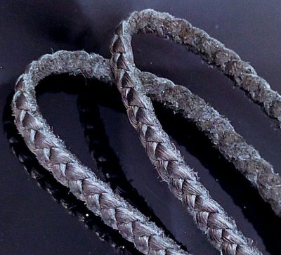 画像2: C-ring With Quarter Braid Leather Necklace (Platinum Finish)