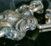 画像11: Large Skull On 2 Skulls Hammer Cross Double Face Dagger With 2 Old Bulldogs Braid Leather Necklace
