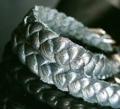 画像8: Large Skull On 2 Skulls Hammer Cross Double Face Dagger With 2 Old Bulldogs Braid Leather Necklace