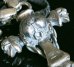 画像18: Large Skull On 2 Skulls Hammer Cross Double Face Dagger With 2 Old Bulldogs Braid Leather Necklace