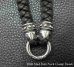 画像3: C-ring With Braid Leather Necklace