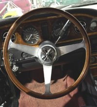 Gaboratory Skull On Maltese Cross Steering Wheel Ornament