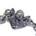画像3: C-ring With Skull Wing With Quarter Skulls & Half Small Oval Links Necklace