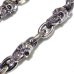 画像11: C-ring With Skull Wing With Quarter Skulls & Half Small Oval Links Necklace
