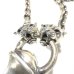 画像6: Large Skull On 2Skulls Hammer Cross Double Face Dagger With 2Panthers Small Oval Chain Necklace 