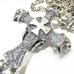 画像10: Large Skull On 2Skulls Hammer Cross Double Face Dagger With 2Panthers Small Oval Chain Necklace 