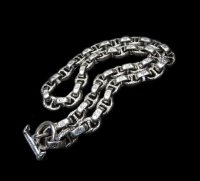 Quarter H.W.O & Chiseled Anchor Links Necklace