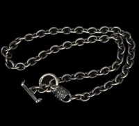 7Chain With quarter lion & quarter T-bar necklace