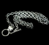 6Chain with 1/8 Panther & 1/8 T-bar Necklace