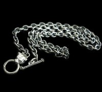 6Chain With 1/8 Panther & 1/8 T-bar Necklace