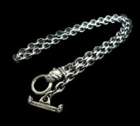 6Chain With 1/8 Old bulldog & 1/8 T-bar Necklace