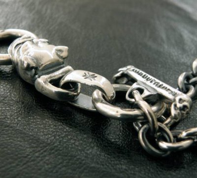 画像5: Half bulldog with O-ring & 7chain necklace