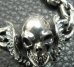 画像4: C-ring With Skull Wing & Quarter Skulls Half Small Oval Links Necklace
