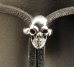 画像5: Skull Adjustable Leather Necklace