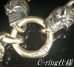 画像6: Single Slant Head Skull With 2 Single Slant Head Skulls & Small Oval Chain Links Necklace