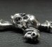 画像11: Large Skull On 2Skulls Hammer Double Face Dagger With 2Lions & Battle-Ax Small Oval Chain Links Necklace