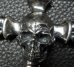 画像15: Large Skull On 2Skulls Hammer Double Face Dagger With 2Lions & Battle-Ax Small Oval Chain Links Necklace
