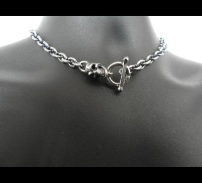 画像8: 7Chain With Half Skull & Quarter T-bar Necklace