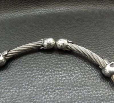 画像5: 4 Miracle Skulls Cable Wire Choker