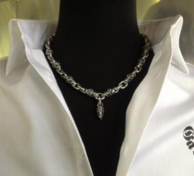 画像11: 1/6 Skull & Half Small Oval Links Necklace