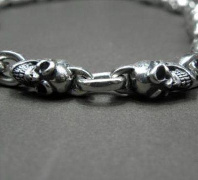 画像8: 1/6 Skull & Half Small Oval Links Necklace