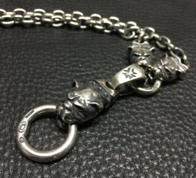 画像6: Old Bulldog With Half 2Bulldogs 7Chain Necklace
