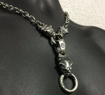 画像8: Old Bulldog With Half 2Bulldogs 7Chain Necklace