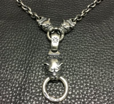 画像3: Old Bulldog With Half 2Bulldogs 7Chain Necklace