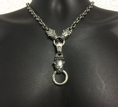 画像10: Old Bulldog With Half 2Bulldogs 7Chain Necklace