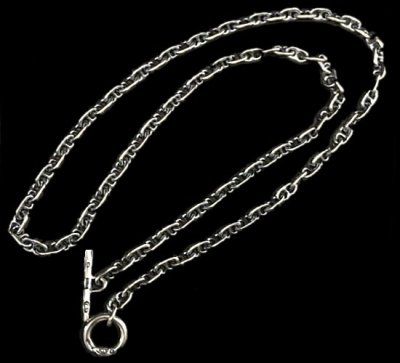 画像1: 4.5mm Marine Chain & 1/16 T-bar Necklace
