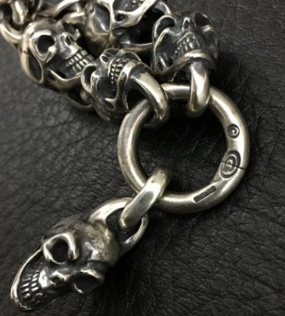 画像8: Single Skull With All Skull Links Necklace