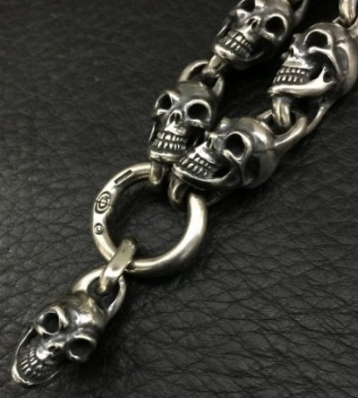 画像5: Single Skull With All Skull Links Necklace