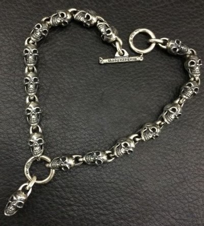 画像16: Single Skull With All Skull Links Necklace